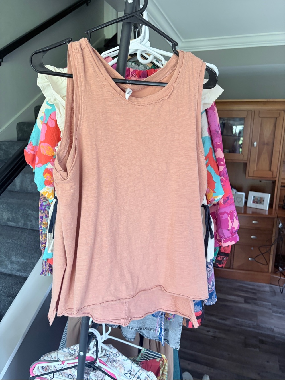 Wishlist Sleeveless Tank Top in Dusty Peach